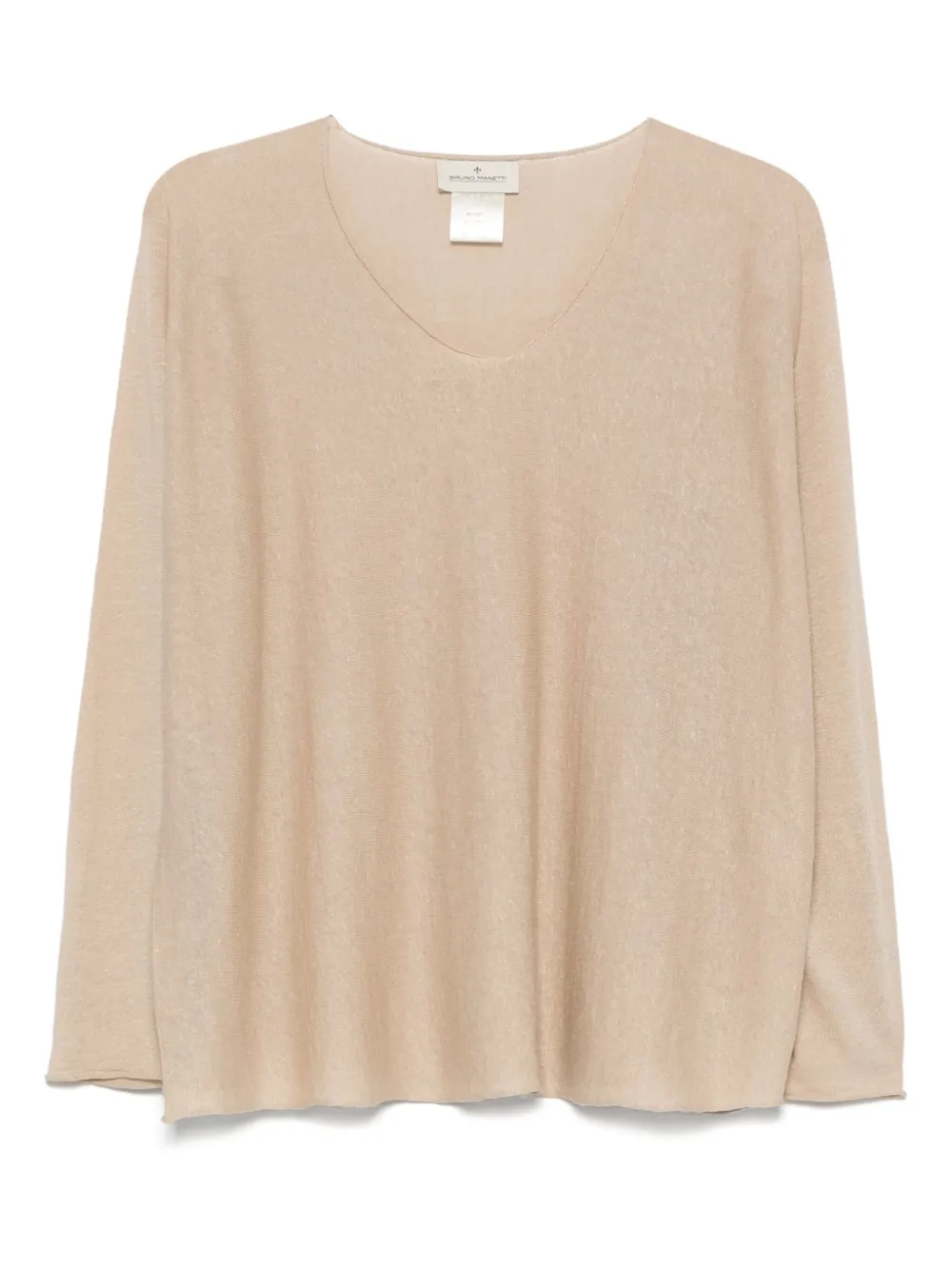 Bruno Manetti jersey blouse | Neutrals | Image 1