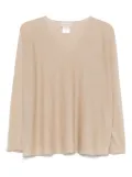 Bruno Manetti jersey blouse - Neutrals