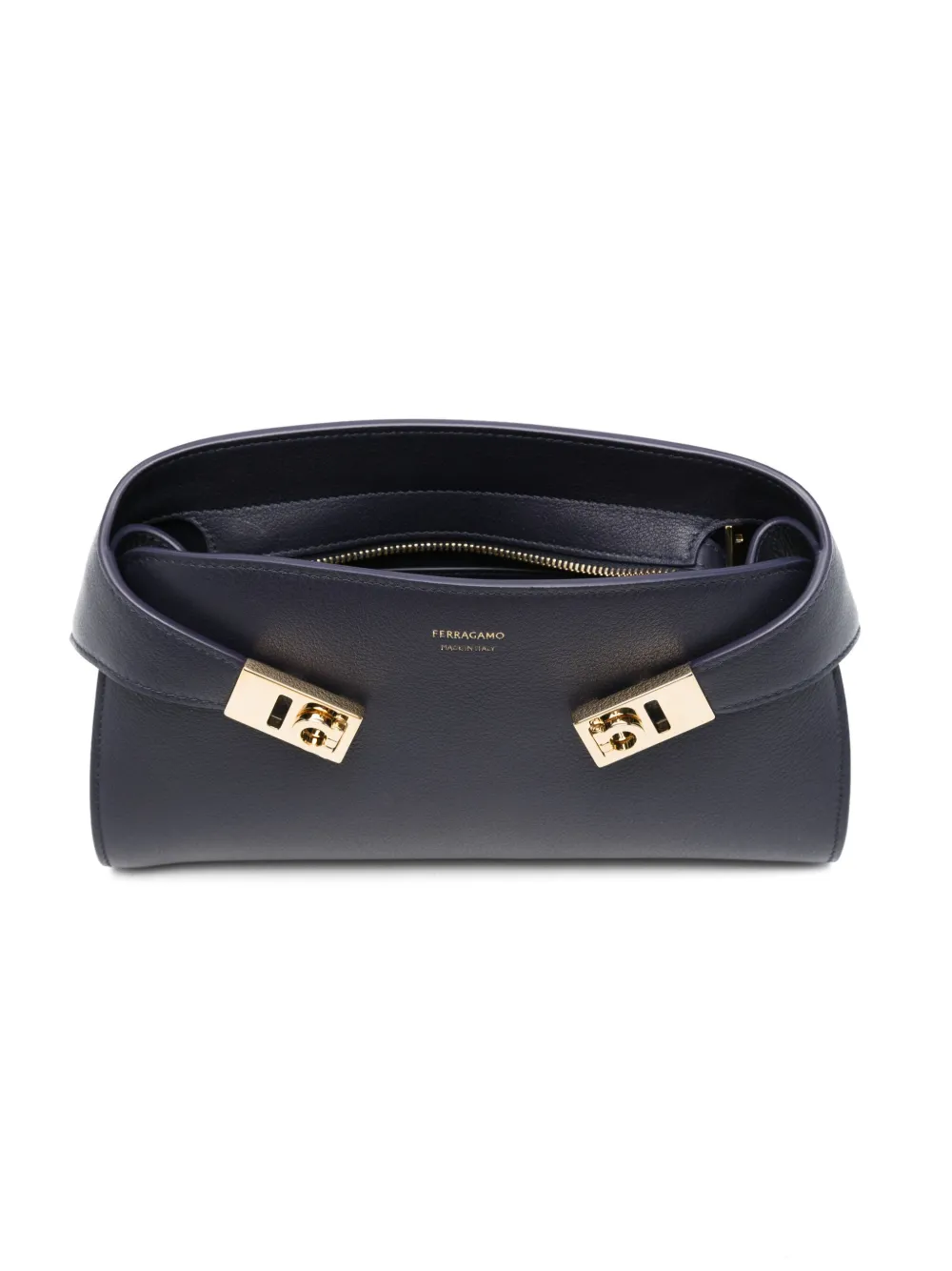 Ferragamo Hug mini-schoudertas Blauw