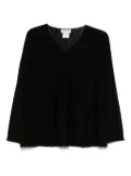 Bruno Manetti jersey blouse - Black