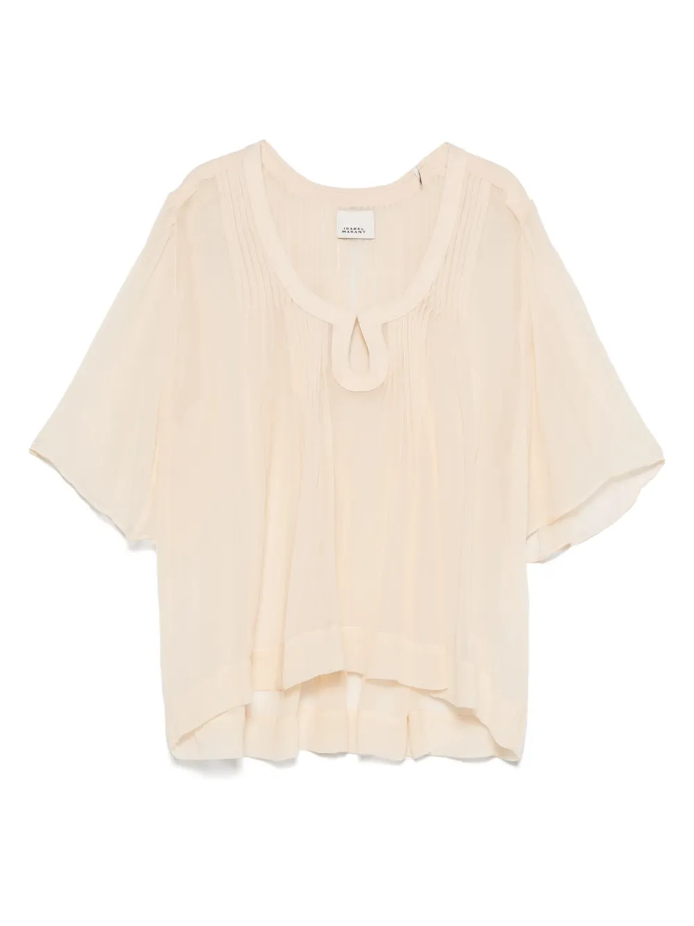 ISABEL MARANT Zijden blouse Beige
