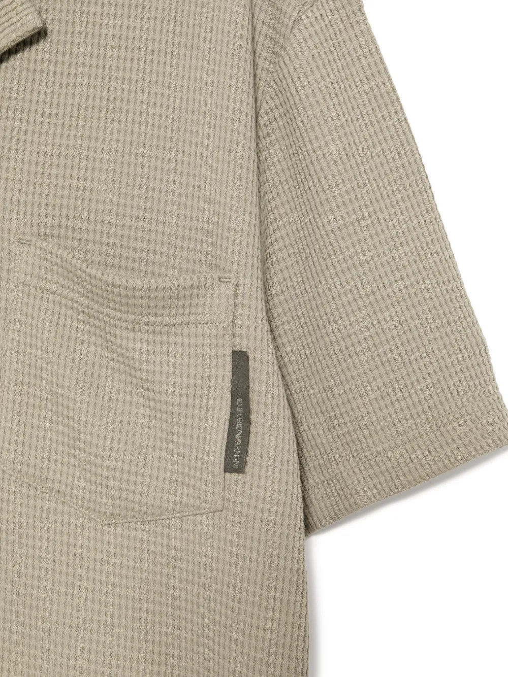 Emporio Armani Katoenen overhemd Groen