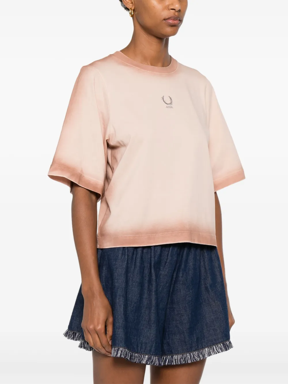 PINKO T-shirt met logoprint Beige