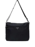Prada Pre-Owned 2000-2015s triangle-logo shoulder bag - Black