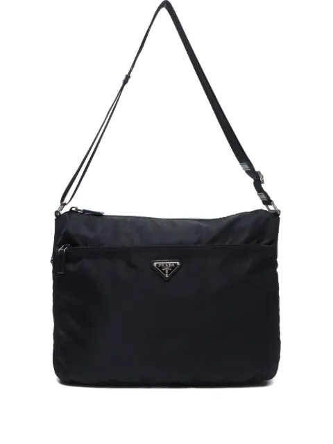 Prada Pre-Owned 2000-2015s triangle-logo shoulder bag