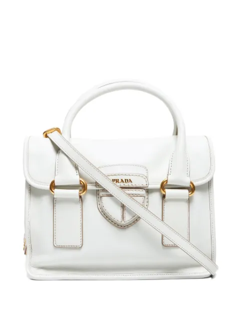 Prada Pre-Owned tote con placa del logo reversible 