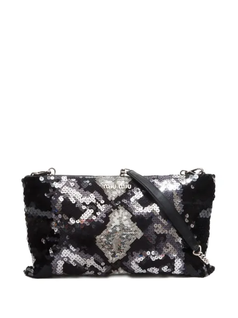 Miu Miu Pre-Owned 2000-2010s sequined clutch bag