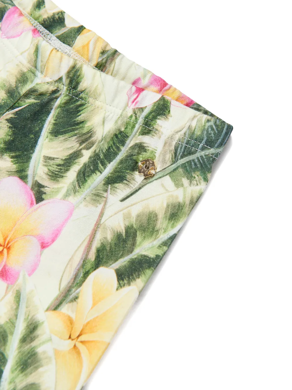 Roberto Cavalli Junior Broek met botanische print Groen