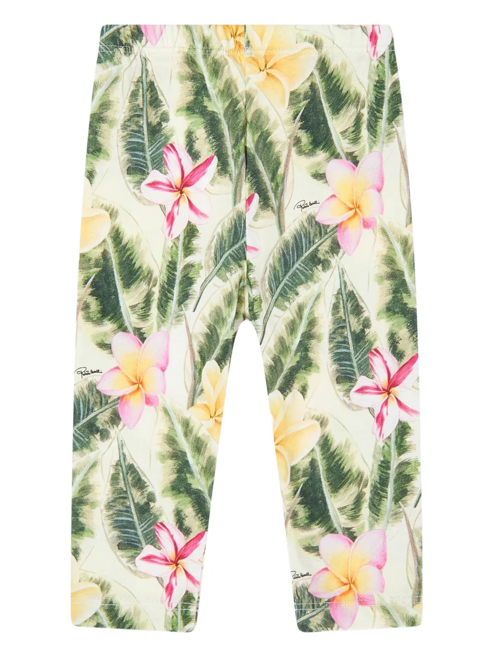Roberto Cavalli Junior Broek met botanische print Groen