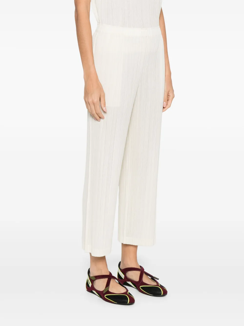 Pleats Please Issey Miyake Plooibroek Beige