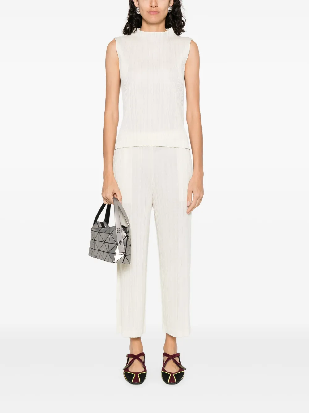 Pleats Please Issey Miyake Plooibroek - Beige