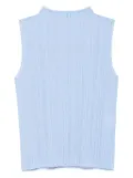 Pleats Please Issey Miyake Ramie Pleats top - Blue