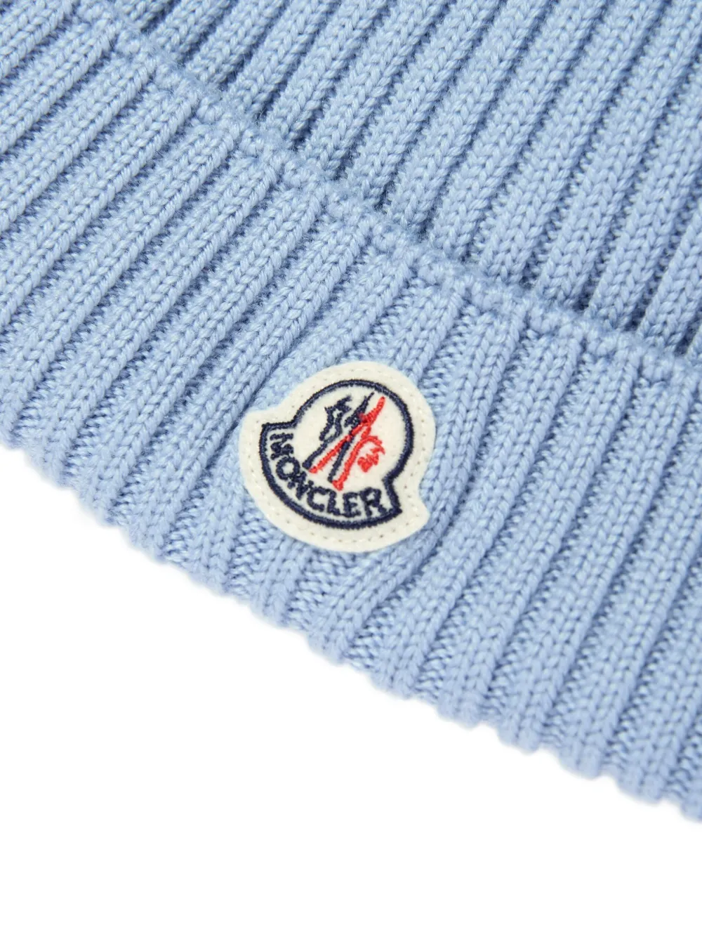 Moncler Enfant Muts van scheerwol Blauw