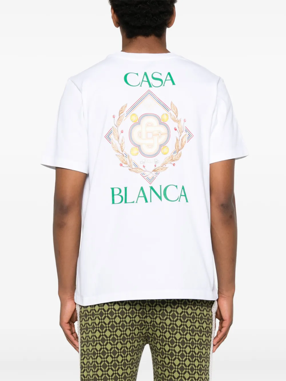 Casablanca Championship Diamond T-shirt Wit