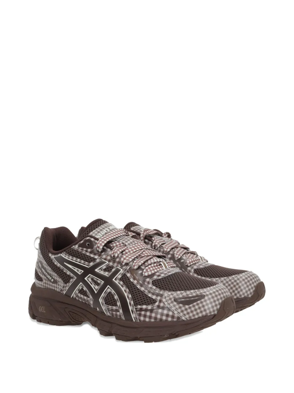 ASICS x Story MFG GEL-Venture 6 geruite sneakers Bruin