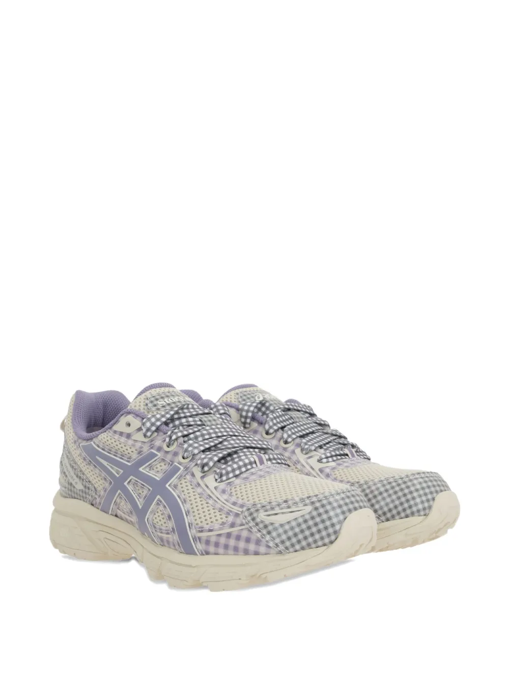 ASICS x Story MFG GEL-Venture 6 gingham-check sneakers Neutrals