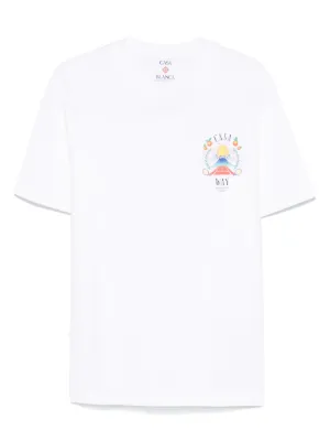 [CASABLANCA]ロゴプリントクルーネックTシャツ ☆大人気☆【Casablanca】ロゴ プリント クルーネック T シャツ