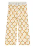 Escada Kids logo-print trousers - Neutrals