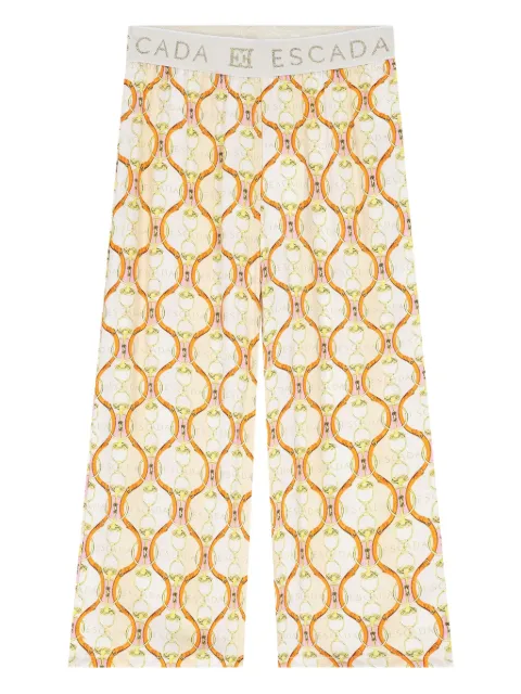 Escada Kids pantalones con logo estampado