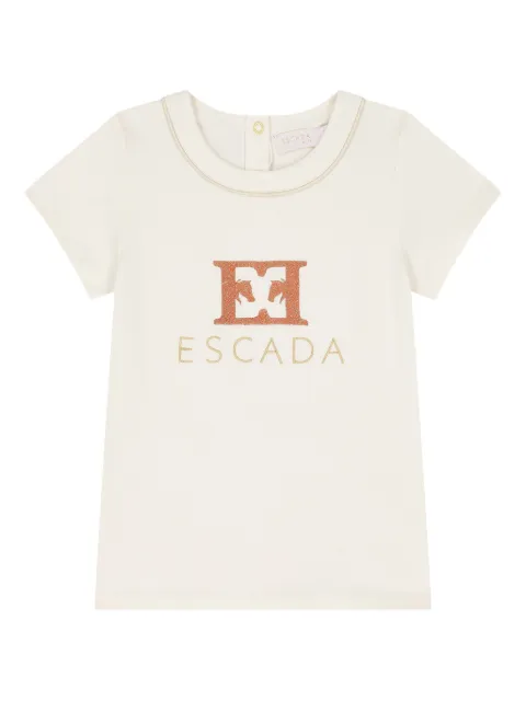 Escada Kids logo-embroidered T-shirt 