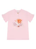 Escada Kids logo-embroidered T-shirt - Pink