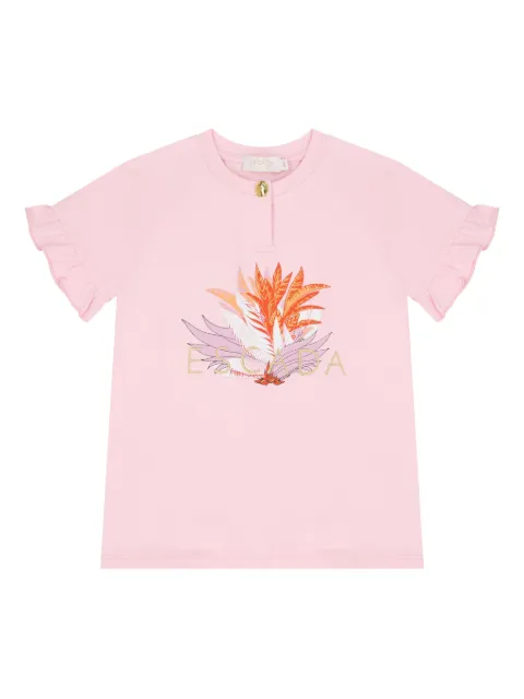 Escada Kids logo-embroidered T-shirt 