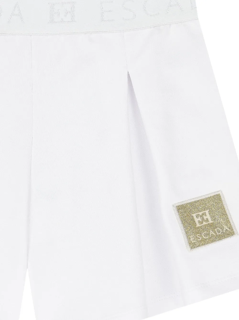 Escada Kids Zwembroek met logo applicatie Wit