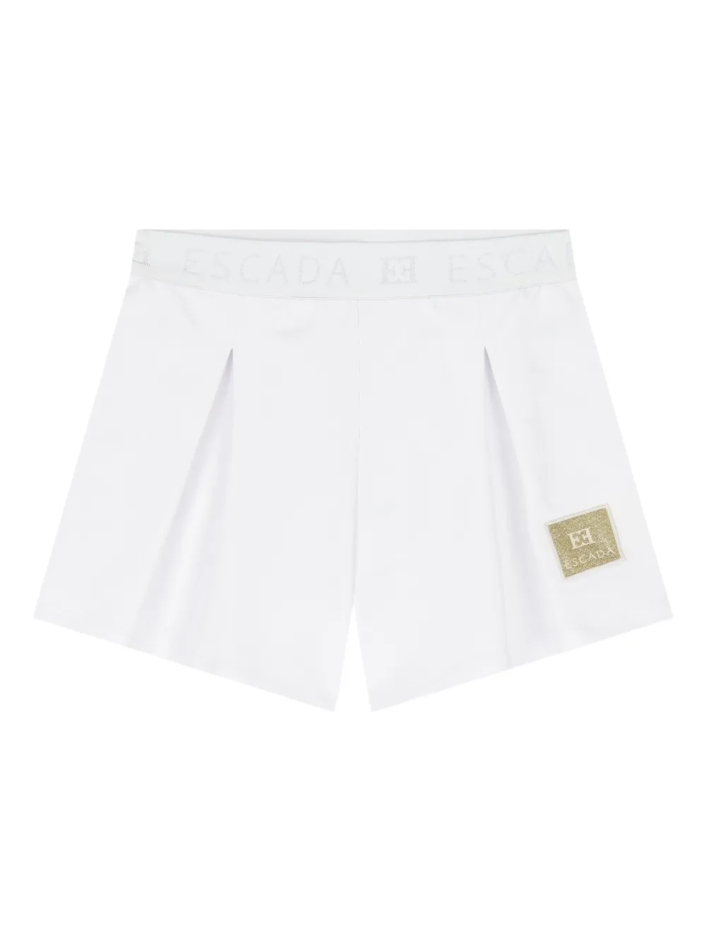 Escada Kids Zwembroek met logo applicatie Wit