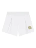 Escada Kids logo-appliqué shorts - White
