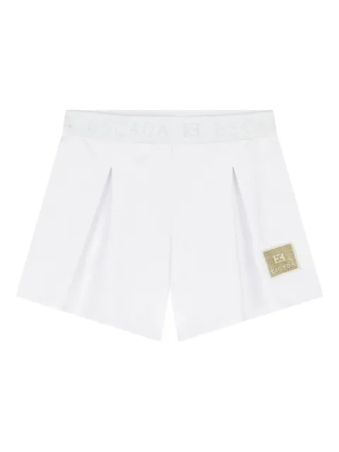 Escada Kids logo-appliqué shorts 