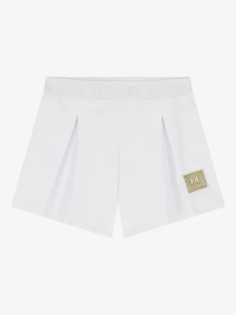 Escada Kids logo-appliqué shorts 