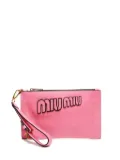Miu Miu Pre-Owned 2010-2020 leather clutch bag - Pink
