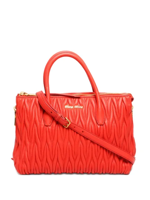 Miu Miu Pre-Owned 2015 Matelasse 2-way handbag