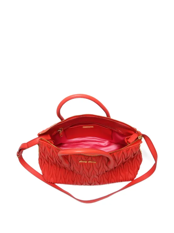 Miu Miu Pre-Owned 2015 マテラッセ 2wayハンドバッグ | オレンジ