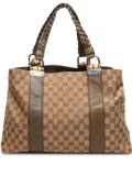 Gucci Pre-Owned 2000-2010s GG canvas Bamboo tote bag - Neutrals