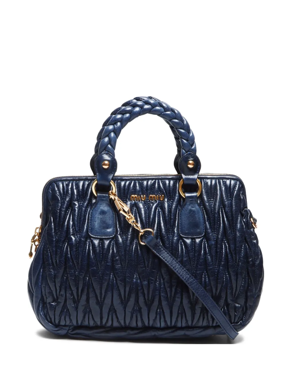 Miu Miu Pre-Owned 2000s Matelassé-Handtasche | Blau | Image 1