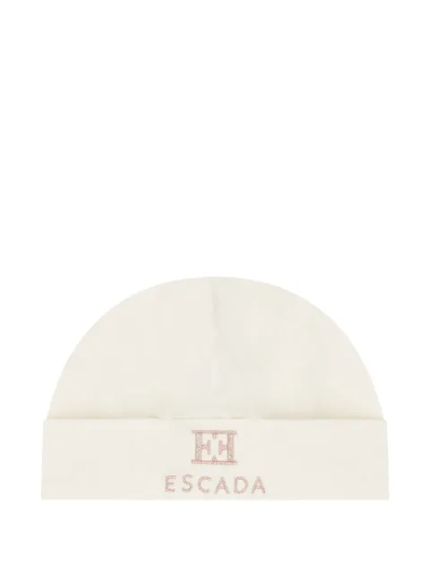 Escada Kids logo-embroidered beanie 