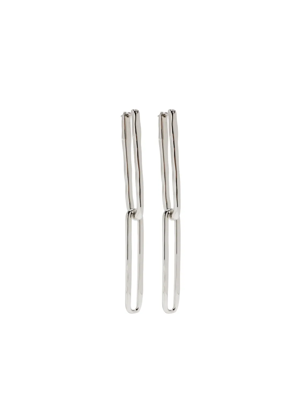 Jil Sander rectangle-link earrings | Silver | Image 1