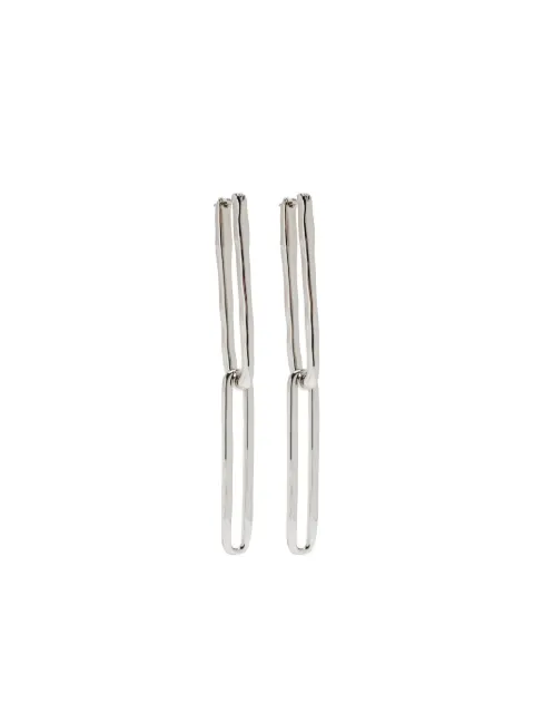 Jil Sander rectangle-link earrings