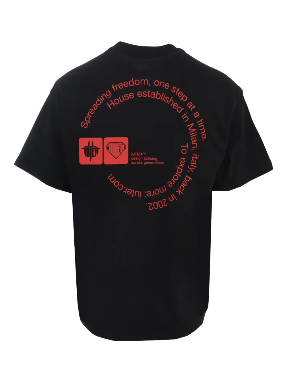 IUTER Circle T-shirt - Zwart