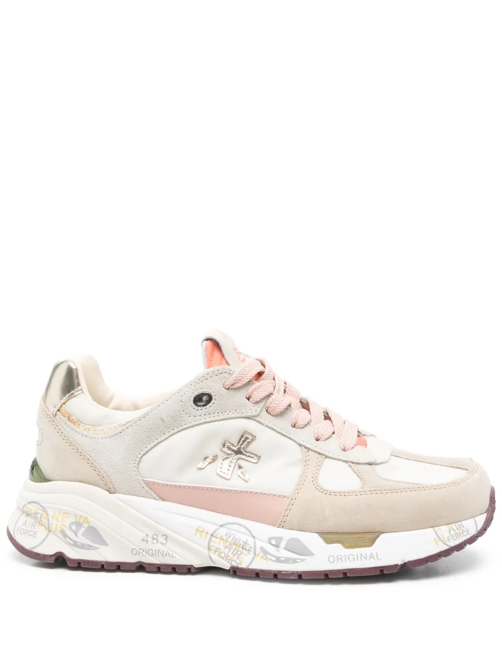 Premiata leather sneakers Neutrals