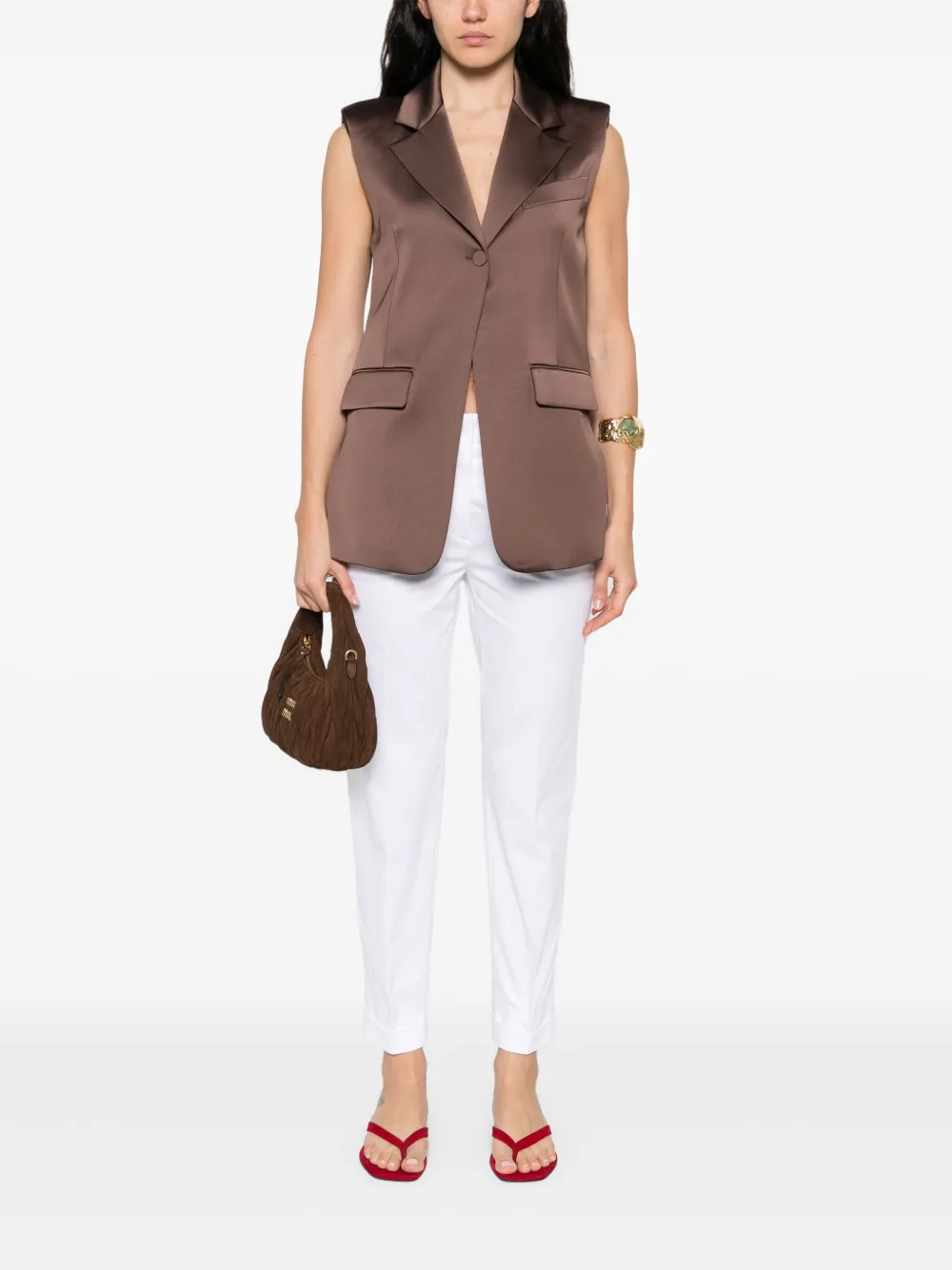 ASPESI poplin trousers - Wit
