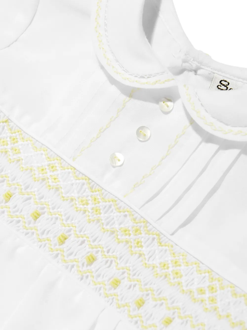 Sarah Louise Romper met borduurwerk Wit