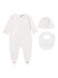 Moncler Enfant printed babygrow set (set of three) - White