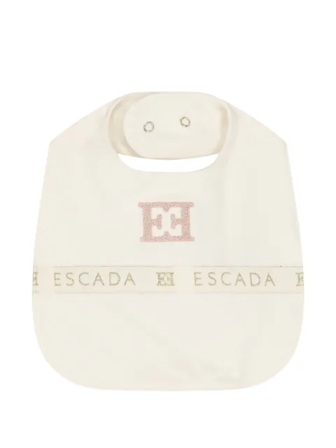Escada Kids logo-embroidered bib 