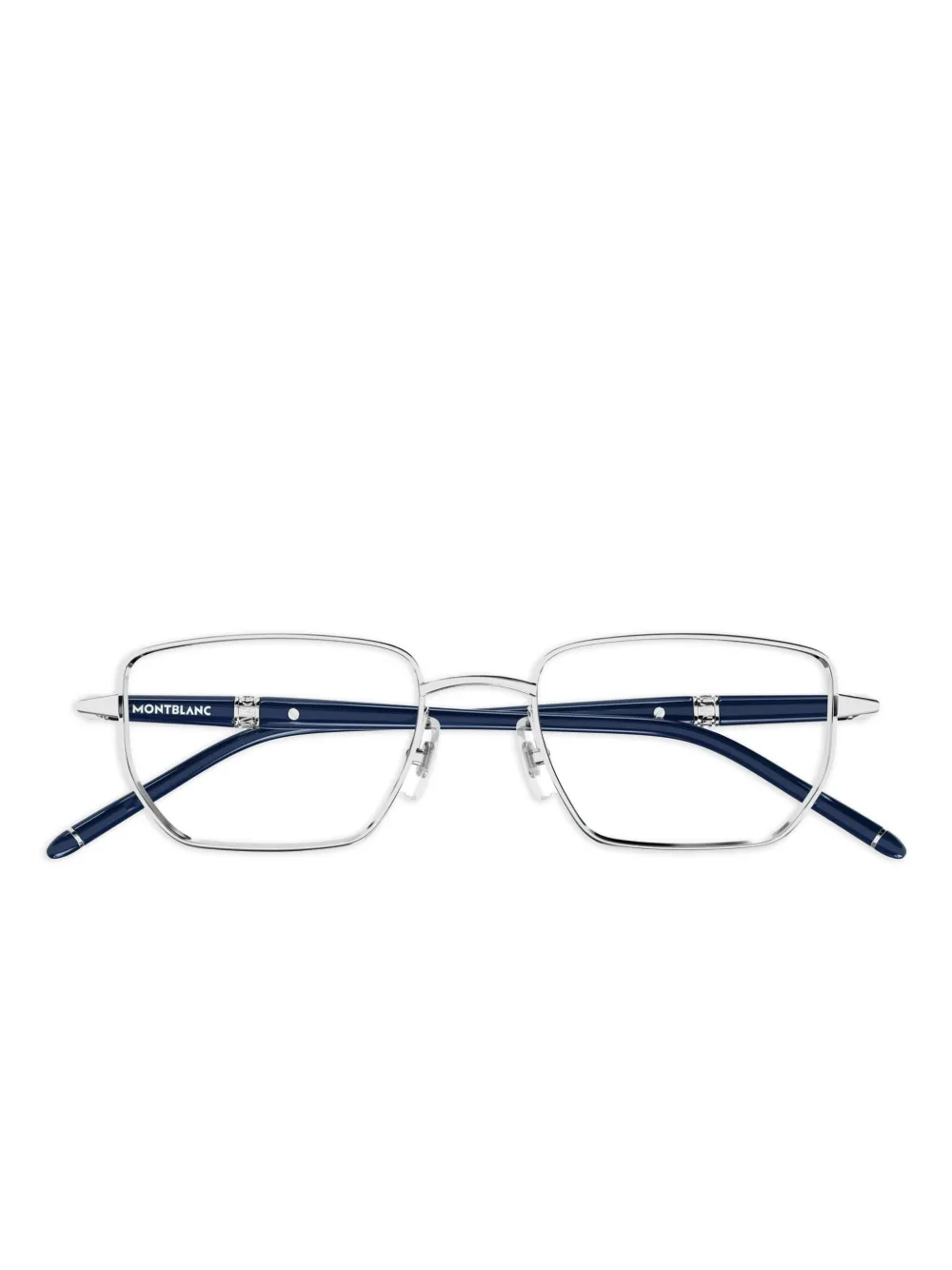 Montblanc lentes con armazón rectangular | plateado | Image 1