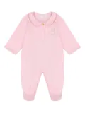 Escada Kids logo-embroidered babygrow - Pink