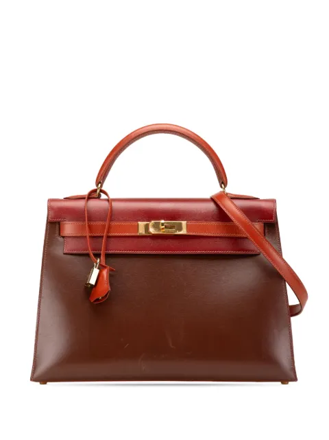 Hermès Pre-Owned 1999 Tricolor Box Calf Kelly Sellier 32 satchel