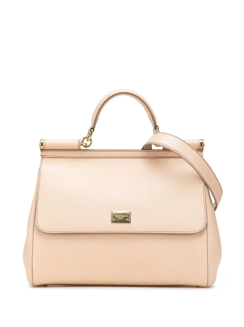 Dolce & Gabbana Pre-Owned 2010-2025 Large Calfskin Miss Sicily satchel