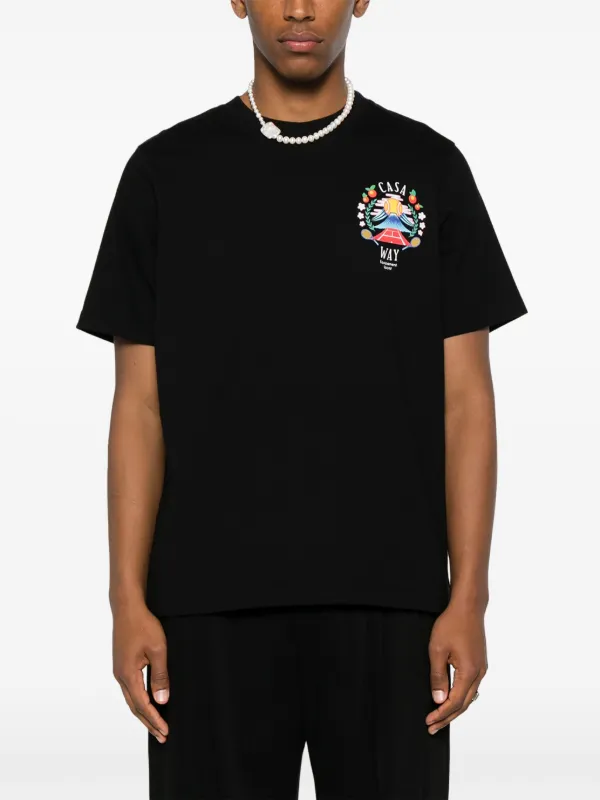 Tシャツ・カットソー CASABLANCA CASA WAY T-SHIRT Casablanca CASA WAY PRINTED T-SHIRT White | BSTN Store